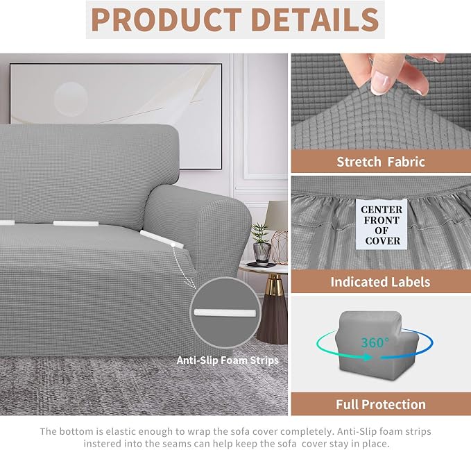 Easy-Going 100% Waterproof Chair Couch Cover, Dual Waterproof Sofa Cover - Image 4