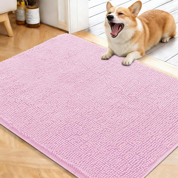 OLANLY Dog Door Mat for Muddy Paws 40x32, Absorbs Moisture and Dirt, Absorbent by OLANLY