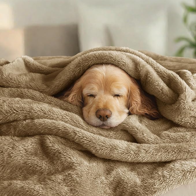 Exclusivo Mezcla Plush Fuzzy Fleece Bed Blanket Queen Size, Super Soft - Image 3