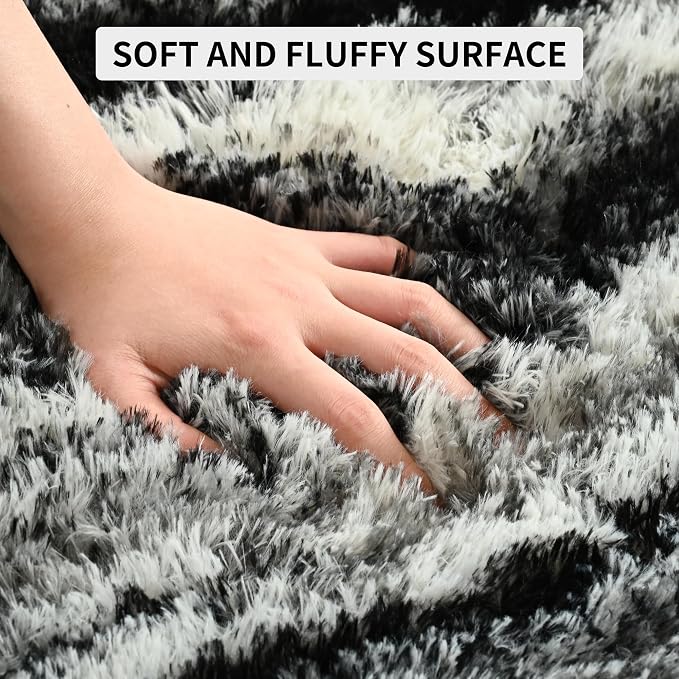 Tepook Soft Fluffy Rugs for Living Room, 5x8 Shaggy Area Rug for Bedroom - Image 6