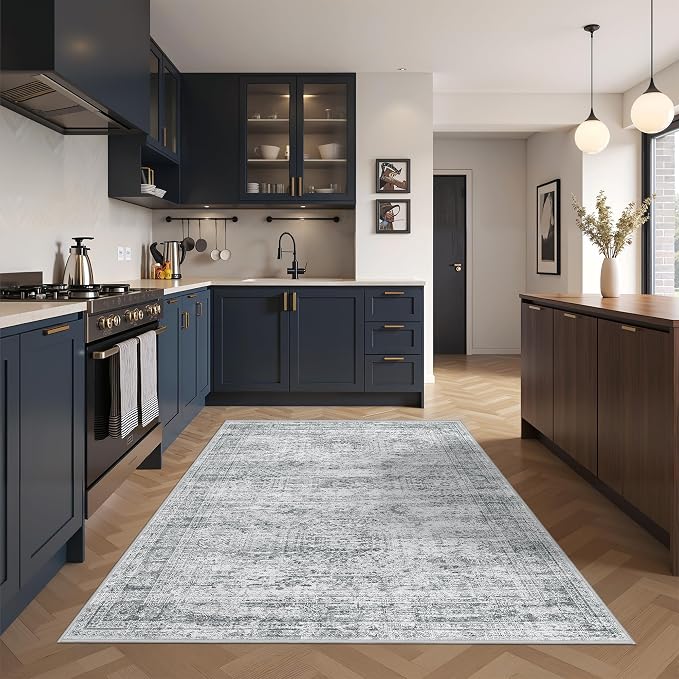 3x5 Washable Area Rug for Entryway, Soft Kitchen Rugs Non Slip for Dining Room - Image 4