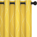 Deconovo Yellow Curtains, Modern Blackout Drapes, Thermal Insulated Soundoroof by Deconovo