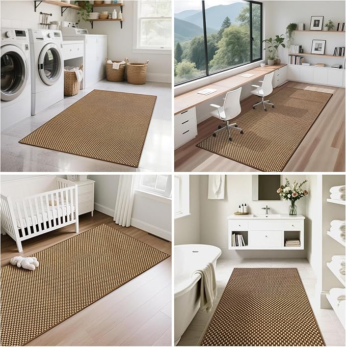 YDKGL 2x6 ft Kitchen Runner Rugs Mat Non Slip Woven Runners - Image 8
