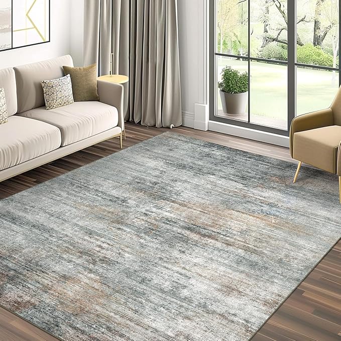 BEIMO Area Rugs 6x9 for Living Room Bedroom, Modern Abstract Machine Washable by BEIMO