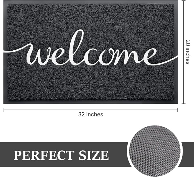 BeneathYourFeet Door Mat, Welcome Mat Low Profile Floor Mat Front Doormat - Image 3