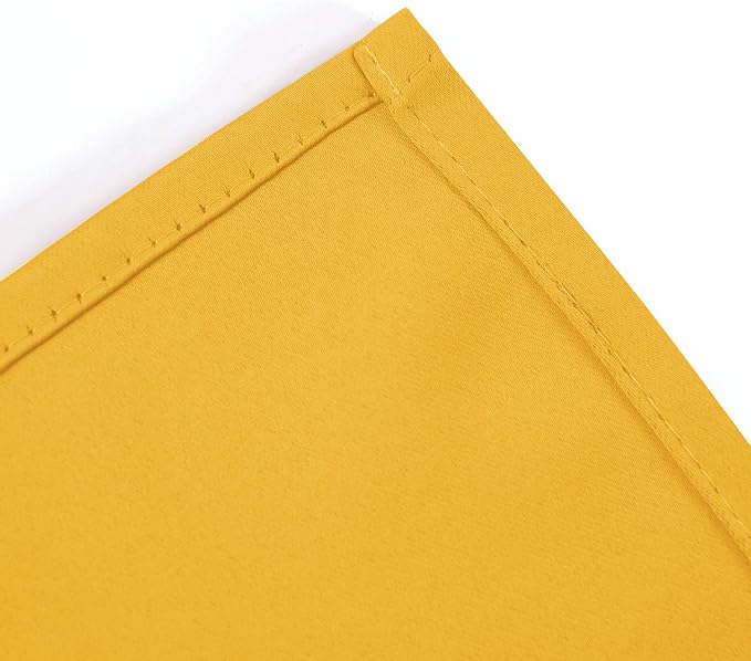 LEMOMO Yellow Blackout Curtains 40 x 63 Inch Length/Set of 2 Curtain - Image 8