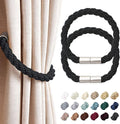 NICEEC 2 Pack Strong Magnetic Curtain Tiebacks Modern Simple Style Drape Tie by NICEEC