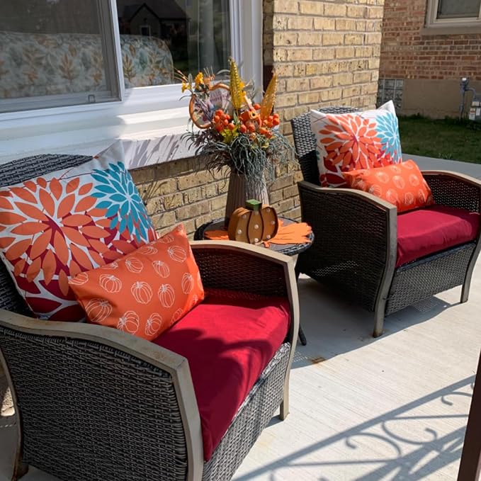 Sqodok Outdoor Cushion Covers 22x22 inch, Wicker Chair - Image 7