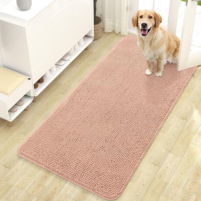 OLANLY Dog Door Mat for Muddy Paws 47x24, Absorbs Moisture and Dirt, Absorbent by OLANLY