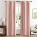 MIULEE 100% Blackout Linen Curtains by MIULEE