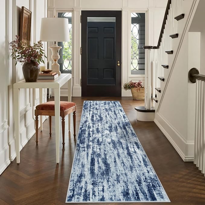 2'6''x8' Runner Rugs Washable Rug: Modern Abstract Living Room Rug Soft - Image 3