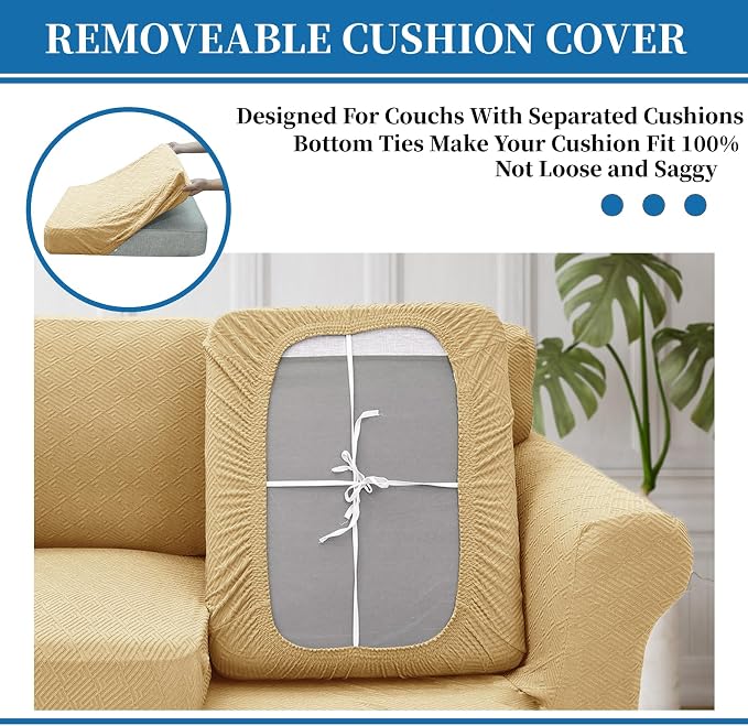 XINEAGE 2026 New 3 Pieces Couch Covers - Image 3