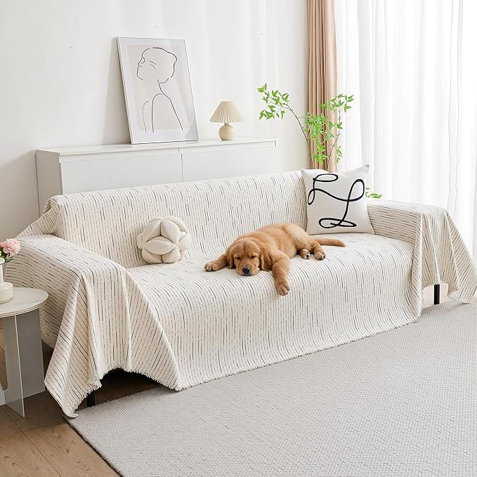 MYSKY HOME Couch Cover for Dogs, Sectional Couch Cover, Sofa Slipcovers by MYSKYHOME