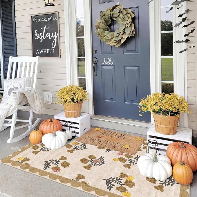 3x5 Floral Entry Rug - Image 8