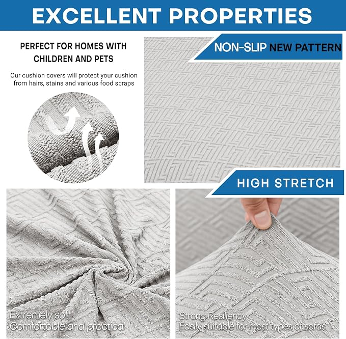 XINEAGE 2026 New 4 Pieces Extra Large Couch Covers - Image 2