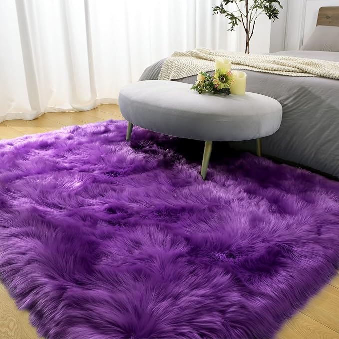 LOCHAS Soft Fluffy Faux Fur Rugs - Image 6