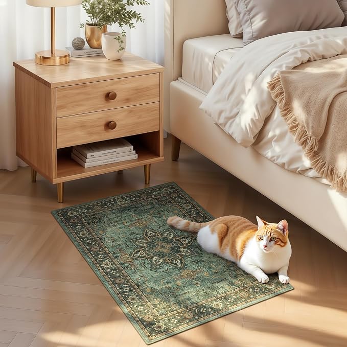 Lofus 2x3 Washable Rug for Entryway Bathroom, Non Slip Kitchen Mats for Floor - Image 3