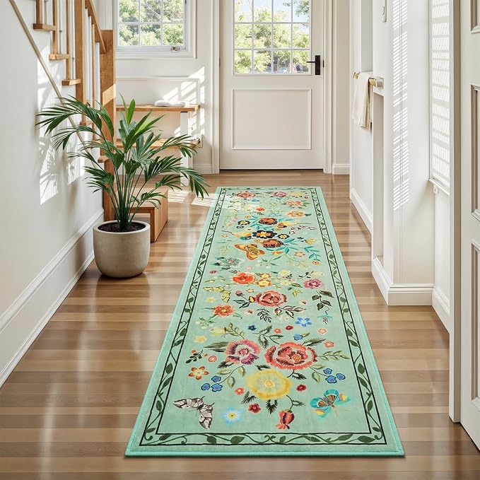 Rugflix 2x6 Runner Rug for Hallway, Washable Kitchen Runner Non Slip, Soft Low - Image 7