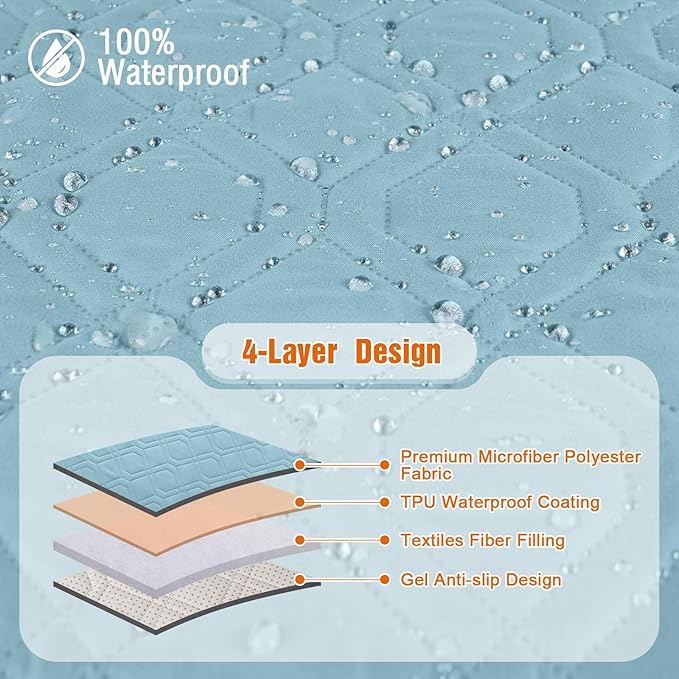 VANSOFY Waterproof Recliner Couch Covers, Sofa Covers 1-Piece Washable - Image 7