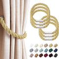 NICEEC 6 Pack Strong Magnetic Curtain Tiebacks Modern Simple Style Drape Tie by NICEEC