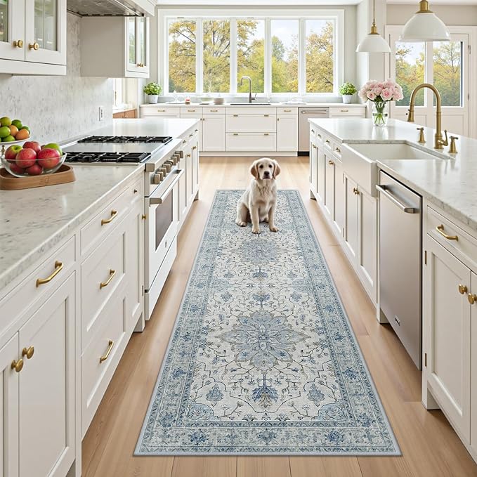 RELEANY Area Rugs 2'x7' Runner Rug Non Slip Washable by RELEANY