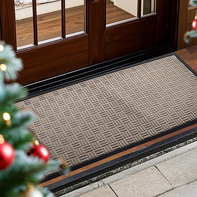 Mibao Front Door Mat, Heavy Duty Durable Welcome Mat by Mibao
