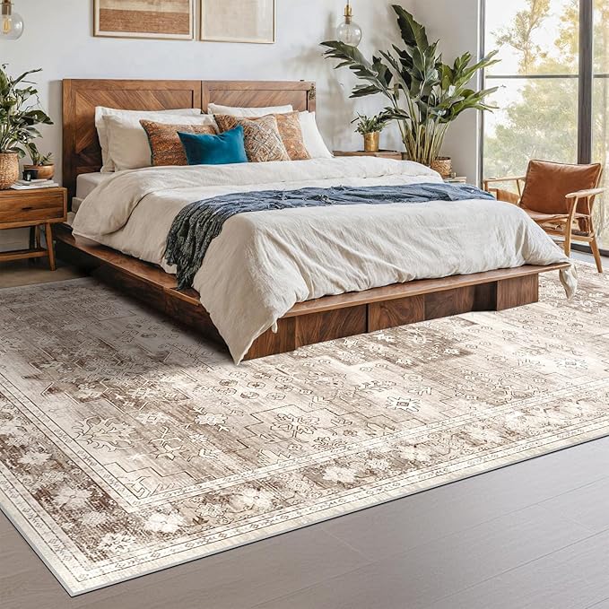Washable Farmhouse Living Room Rug, 8x10 Area Rugs - Image 6