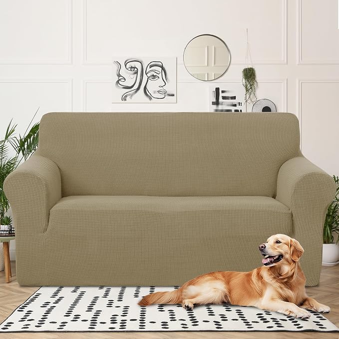 U-NICE HOME Oversized Stretch Loveseat Couch Cover Sofa Covers Washable Sofa - Image 2