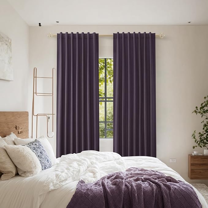 Guken 100% Blackout Curtains 96 Inch Length 2 Panels Set - Image 8