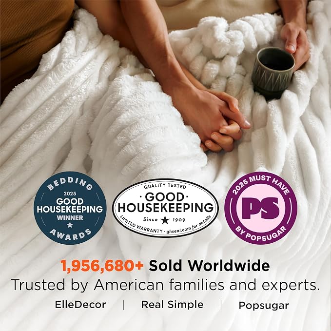 Bedsure GentleSoft White Throw Blanket - Image 3