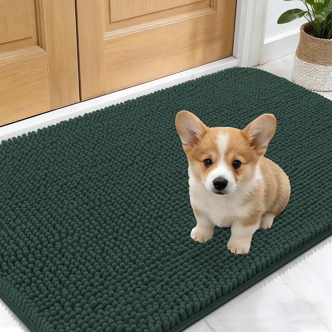 OLANLY Dog Door Mat for Muddy Paws 24x16, Absorbs Moisture and Dirt, Absorbent by OLANLY