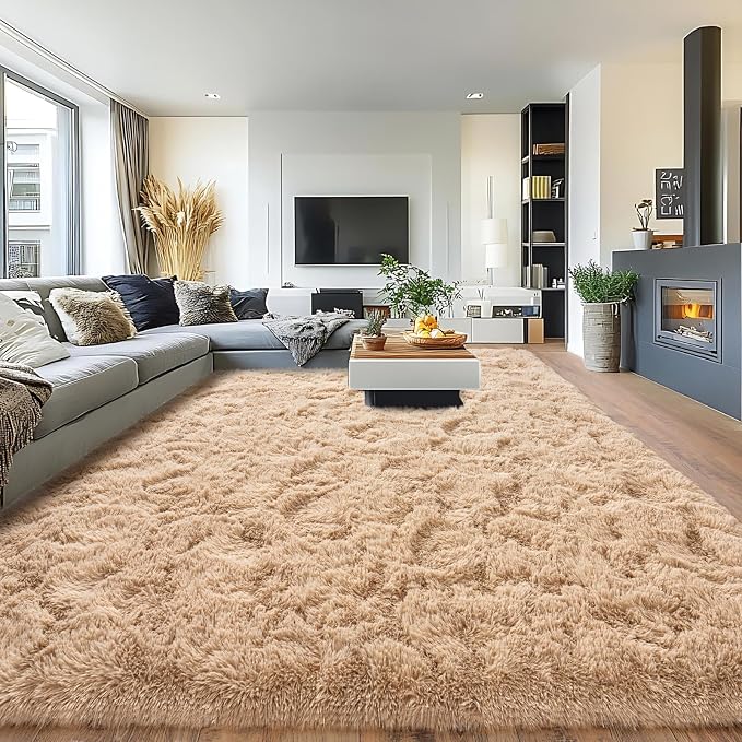 Pionblank Large Area Rug for Living Room 10x14, Fuzzy Modern Shag Rug, Fluffy by PIONBLANK