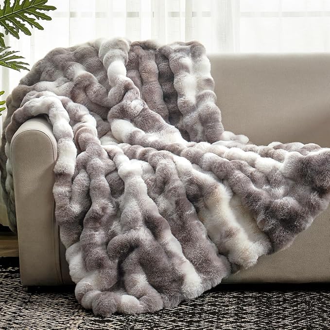 Cozy Bliss Faux Fur Throw Blanket by CozyBliss