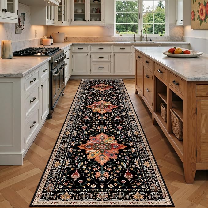 Area Rugs 3'x9' Runner Rug Non Slip Washable by RELEANY