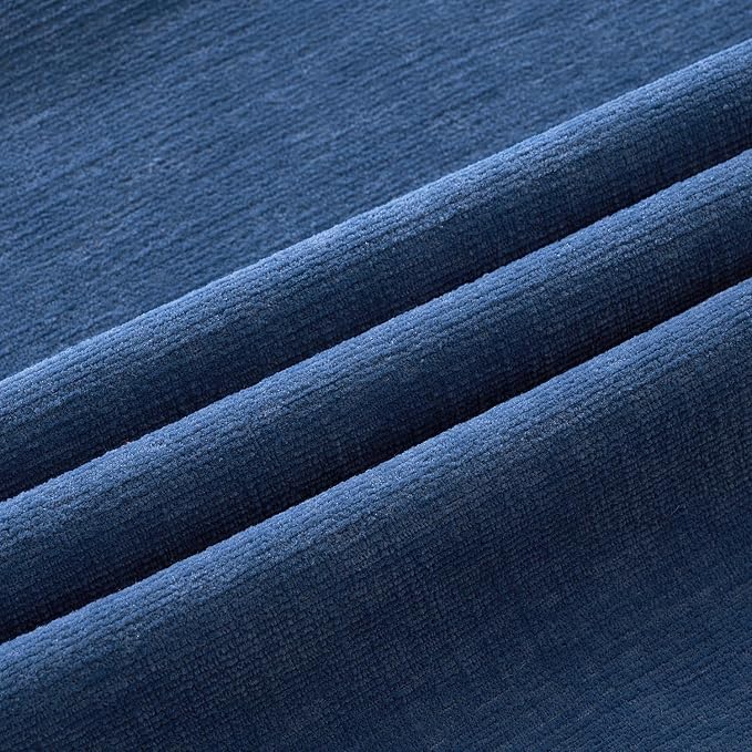 MIULEE Navy Blue Chenille Couch Throw Pillow Covers, 20x20 | Set of 2, Soft - Image 6