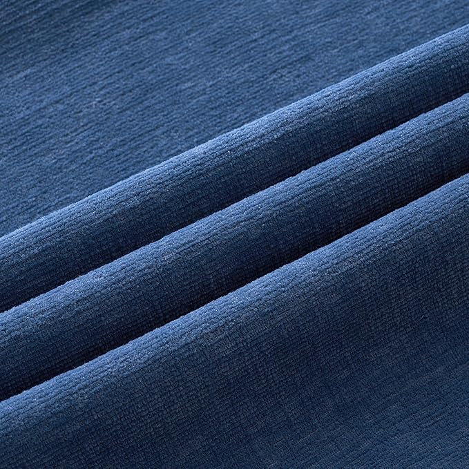 MIULEE Navy Blue Chenille Couch Throw Pillow Covers, 18x18 | Set of 2, Soft - Image 6