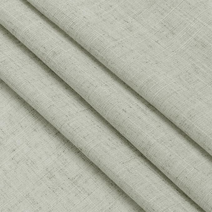 Nanspring Sage Green Linen Blend Light Filtering Curtains 86 Inches Long 2 - Image 7