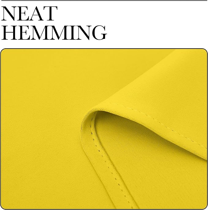 NICETOWN Bright Yellow Blackout Curtains 63 inches Long - Image 7