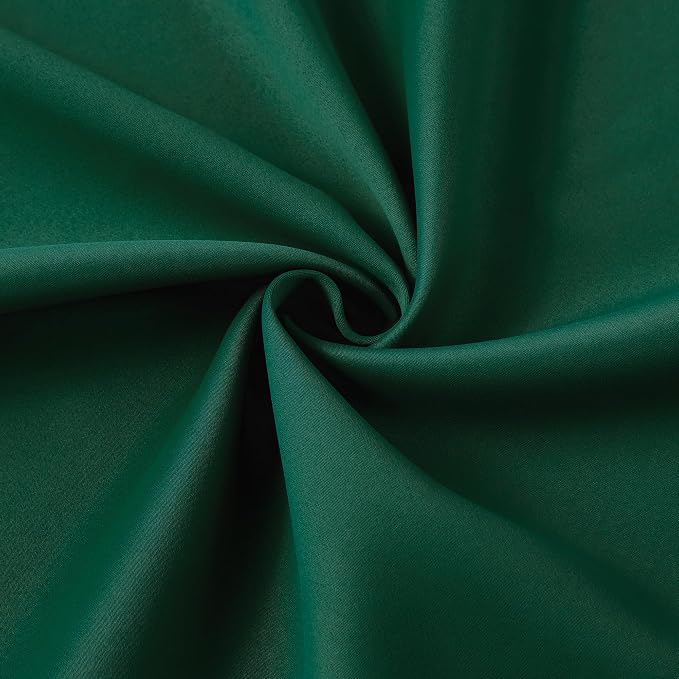 Emerald Hunter Green Curtains 102 Inches Long 2 Panels Set, Custom Viral Pleat - Image 7