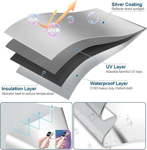 100% Blackout Curtains for Bedroom, Portable DIY Window Blinds, No Drill Window - Image 2