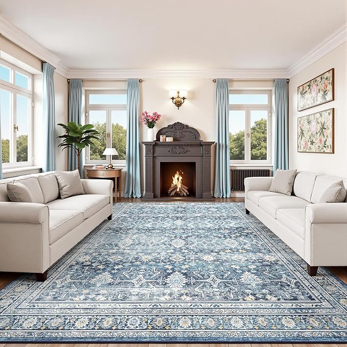Lofus 10x14 Area Rug for Living Room, Soft Boho Carpets for Bedroom Dining Room by Lofus