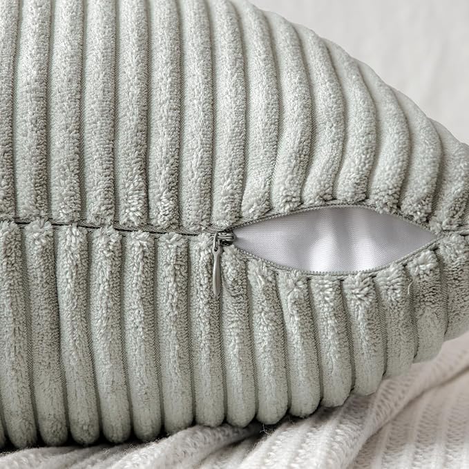MIULEE Silver Grey Decorative Throw Pillow Covers 18x18 Inch - Image 3