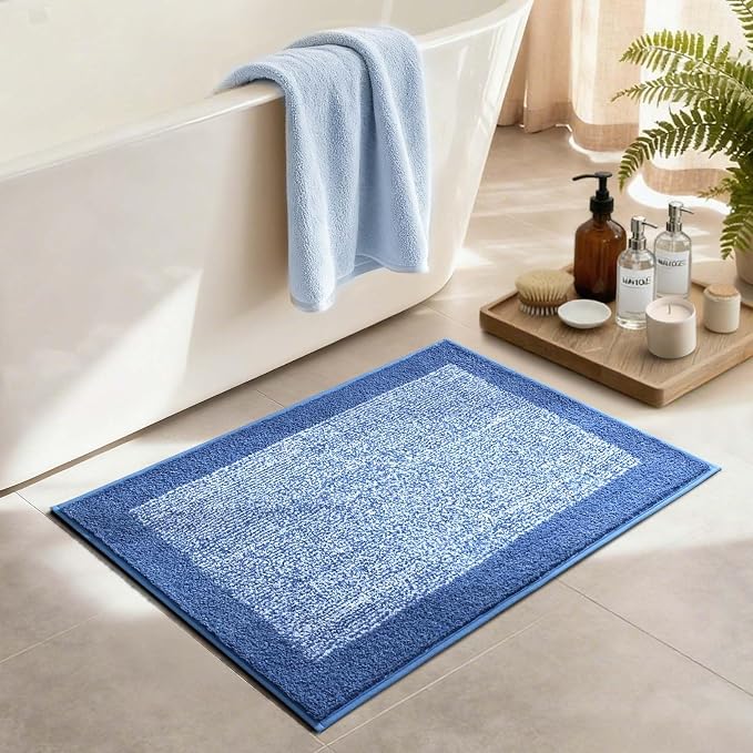Bathroom Rugs 30x20 Non Slip Washable, Soft Absorbent Quick Dry Mats - Image 3