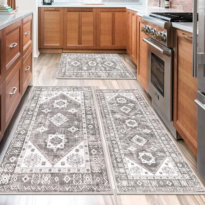 HEBE Boho Kitchen Rug Sets 3 Piece - Image 6