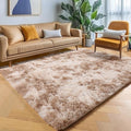 ONASAR Area Rugs for Bedroom Living Room, Fluffy Tie-Dye Beige 4x6 Indoor by ONASAR