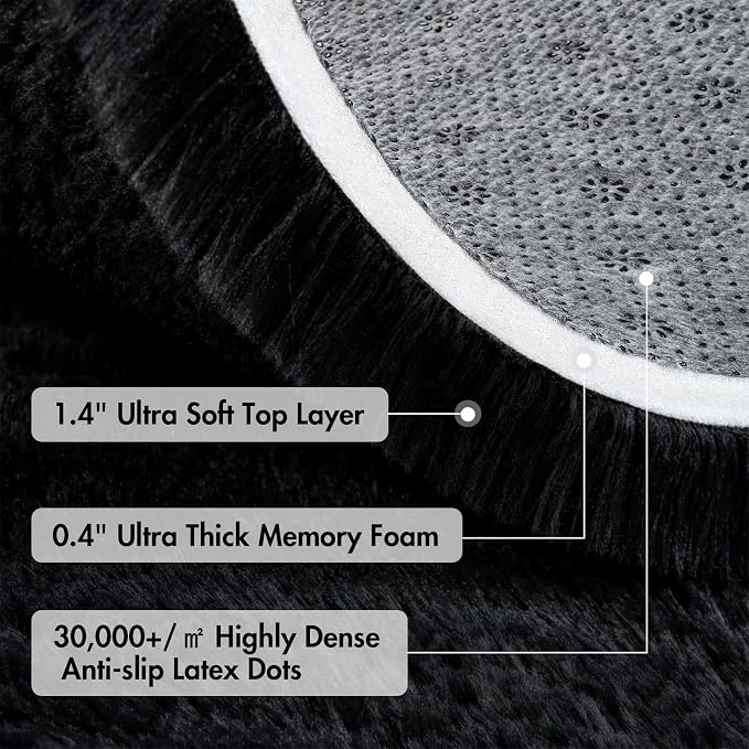 7x10 Ft Extra Large Shag Rugs for Living Room, Ultra Soft Fluffy Furry Area - Image 8