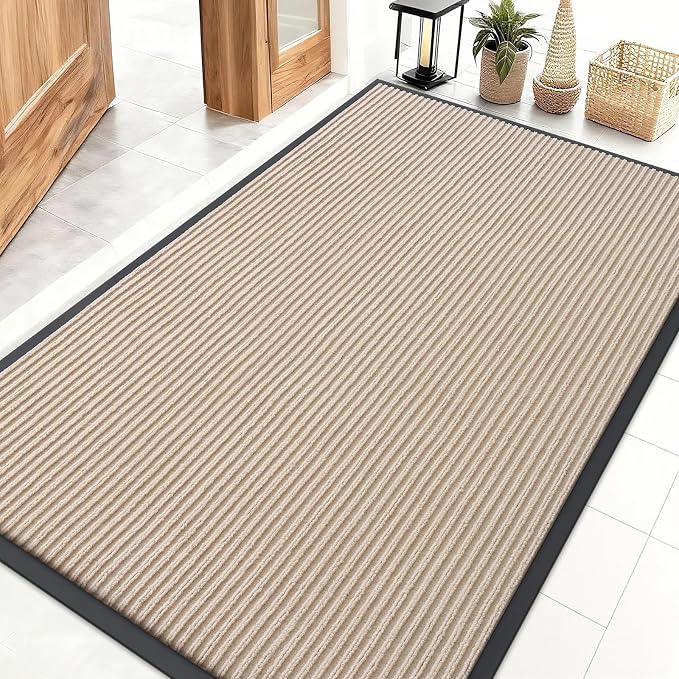 OLANLY Front Door Mat Indoor Outdoor Entrance, Waterproof Heavy Duty Doormat by OLANLY