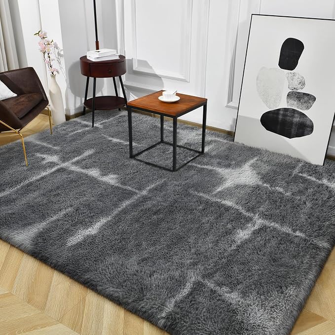 TWINNIS Super Soft Shaggy Rugs Fluffy Carpets, 6x9 Feet, Indoor Modern Plush - Image 9