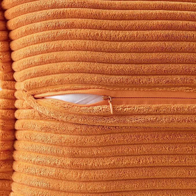MIULEE Burnt Orange Decorative Throw Pillow Covers - Image 3