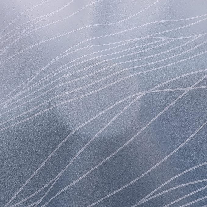Estelar Textiler Full Room Darkening Greyish White and Navy Blue Blackout - Image 8